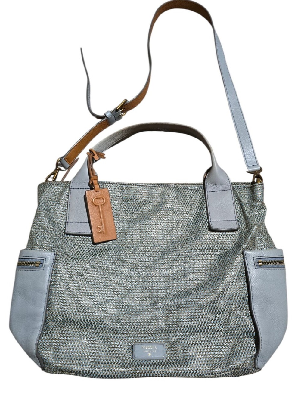 Fossil Emerson Straw Satchel - Picture 2 of 10
